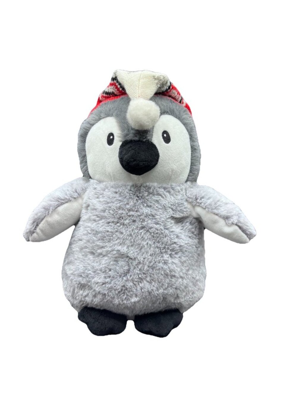 Marshall’s Weighted Penguin Plush Microwaveable Removable Beanbag Red Winter Hat